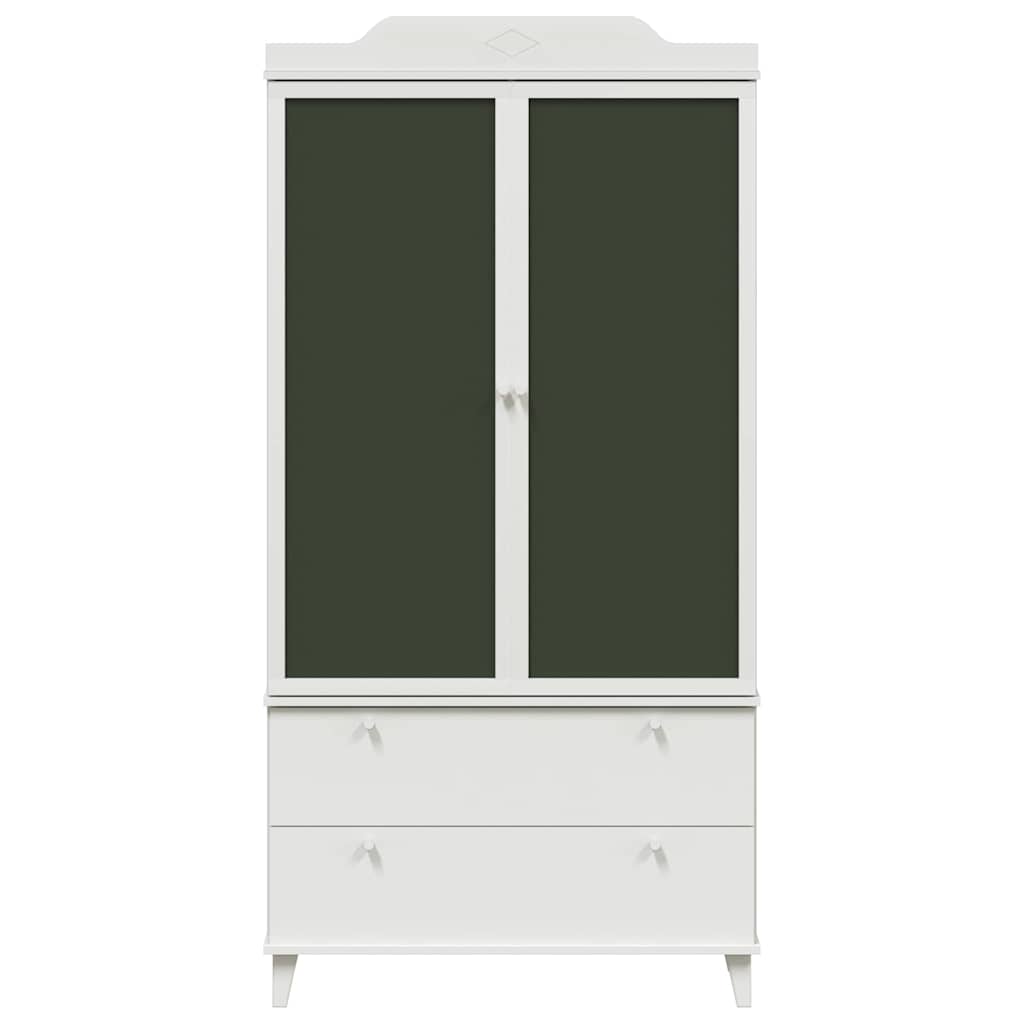 Krittstavle Garderobe med skuff ROROS Hvit 90 x 45 x 180 cm