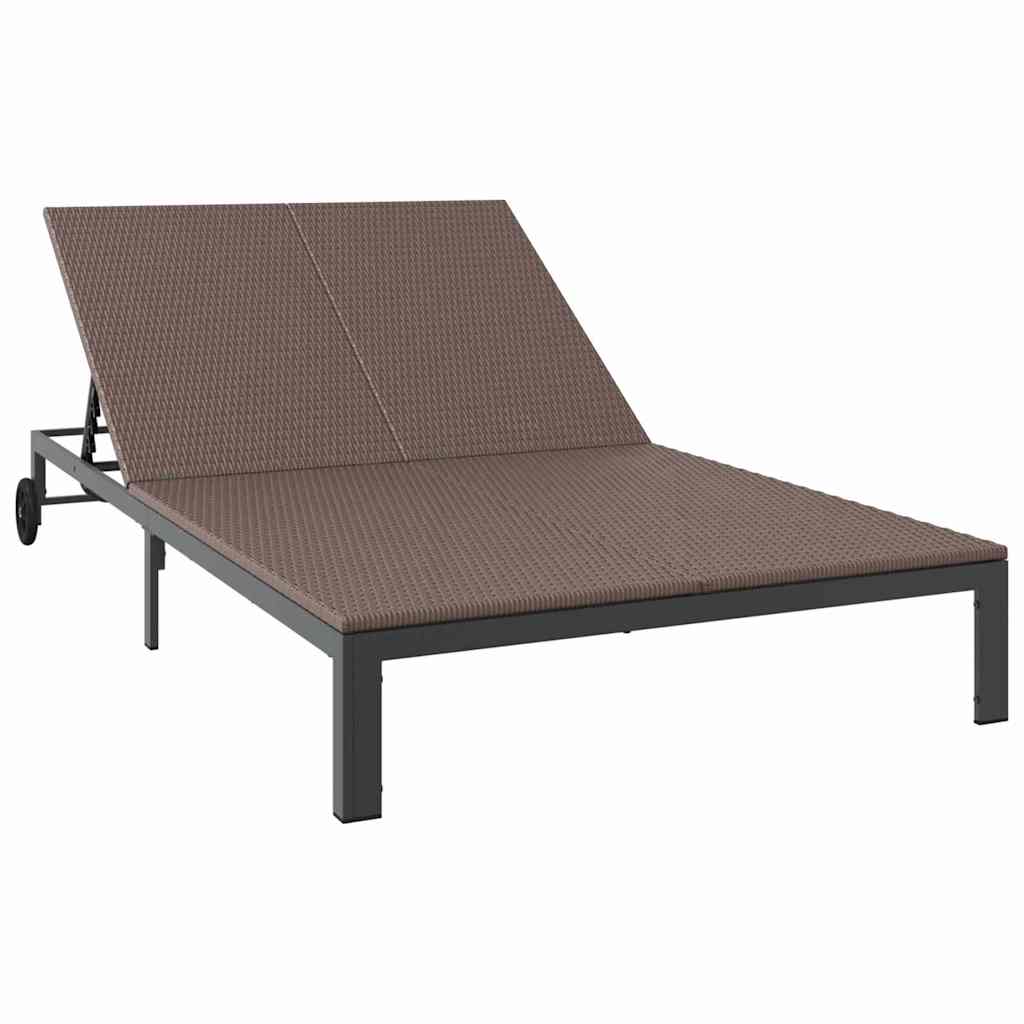 Solseng 1-person Brun 206 x 62.5 x 74 cm polyrotting vidaXL