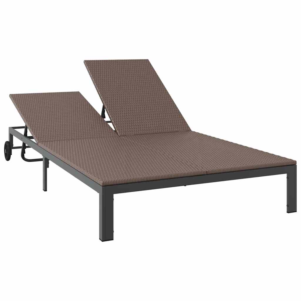 Solseng 1-person Brun 206 x 62.5 x 74 cm polyrotting vidaXL