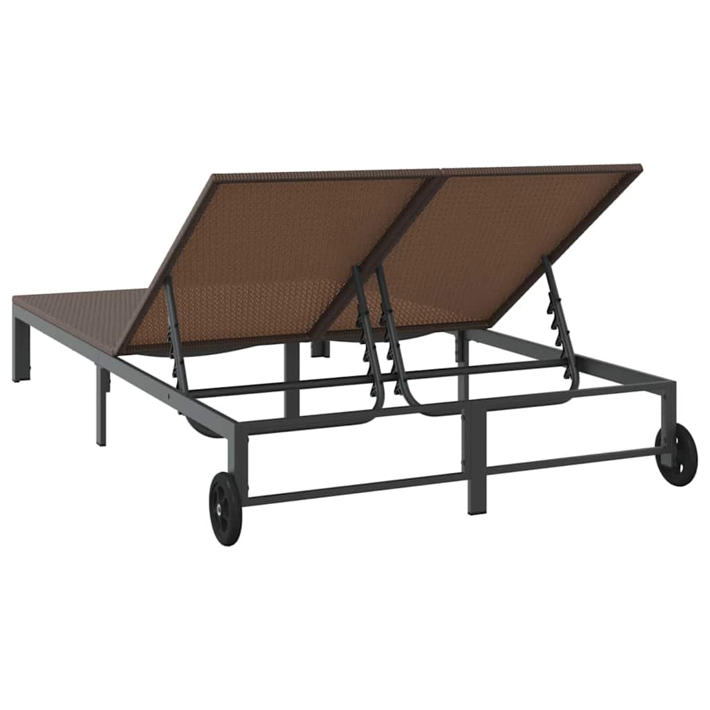 Solseng 1-person Brun 206 x 62.5 x 74 cm polyrotting vidaXL