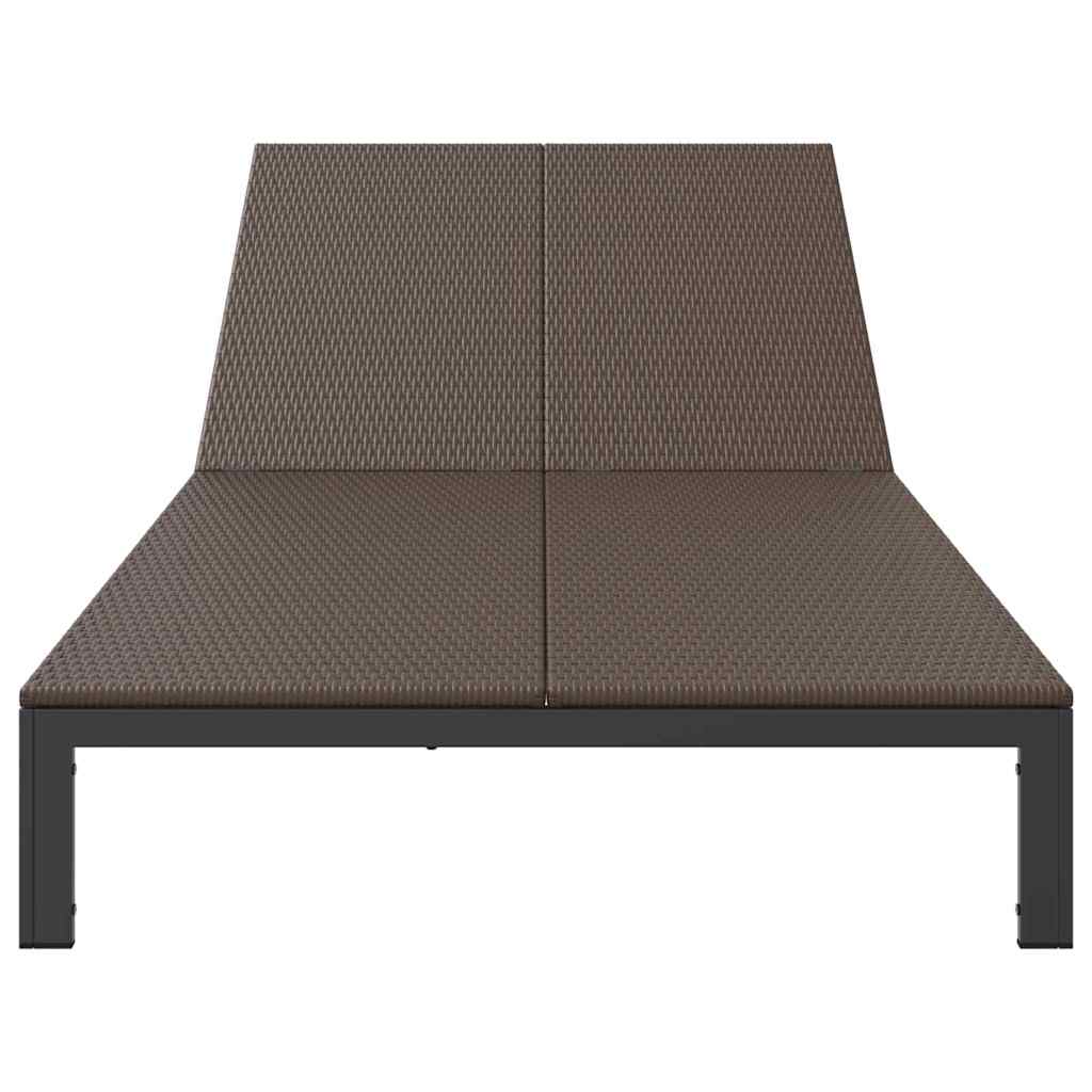 Solseng 1-person Brun 206 x 62.5 x 74 cm polyrotting vidaXL