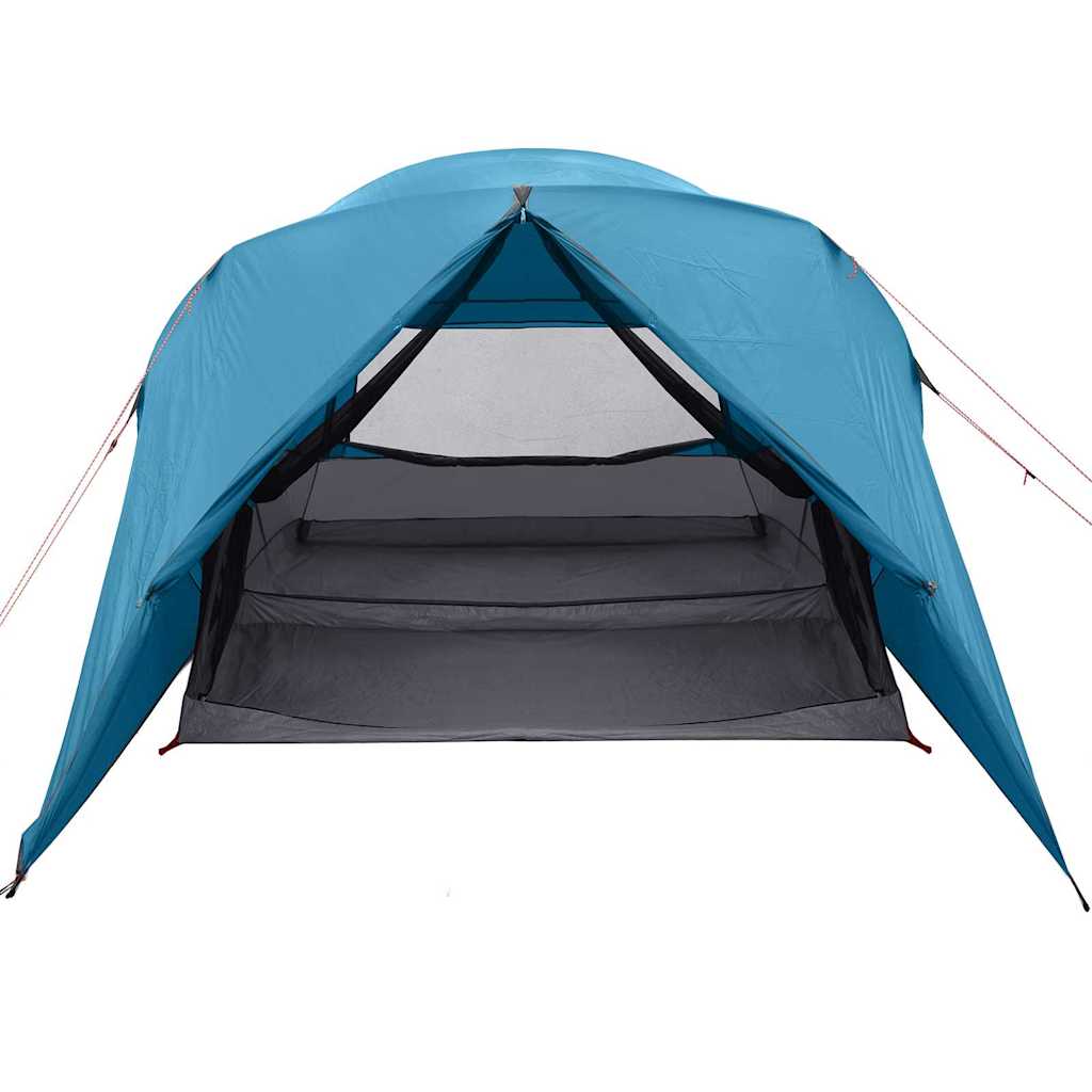 Dome Telt 4-Personer med tak med lagring Blå 455 x 252 x 178 cm