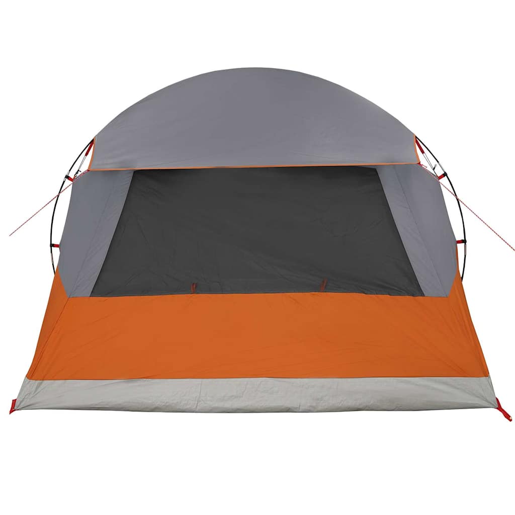 Dome Telt for 4 Personer Grå og Oransje 455 x 252 x 178 cm