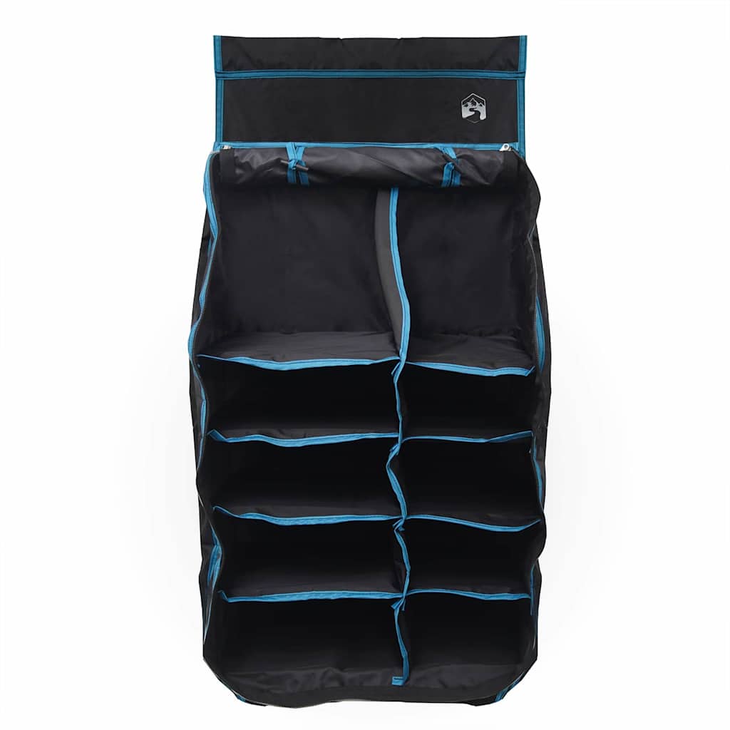 Hengende teltorganisator med 10 lommer Svart 40,5 x 25 x 80 cm