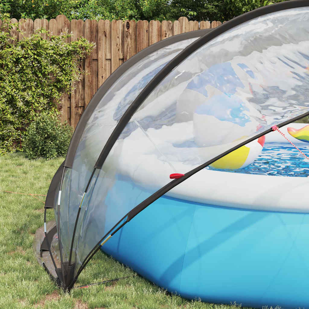 Poolkuppel Gjennomsiktig 405 x 405 x 192 cm PVC