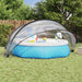 Poolkuppel Gjennomsiktig 405 x 405 x 192 cm PVC
