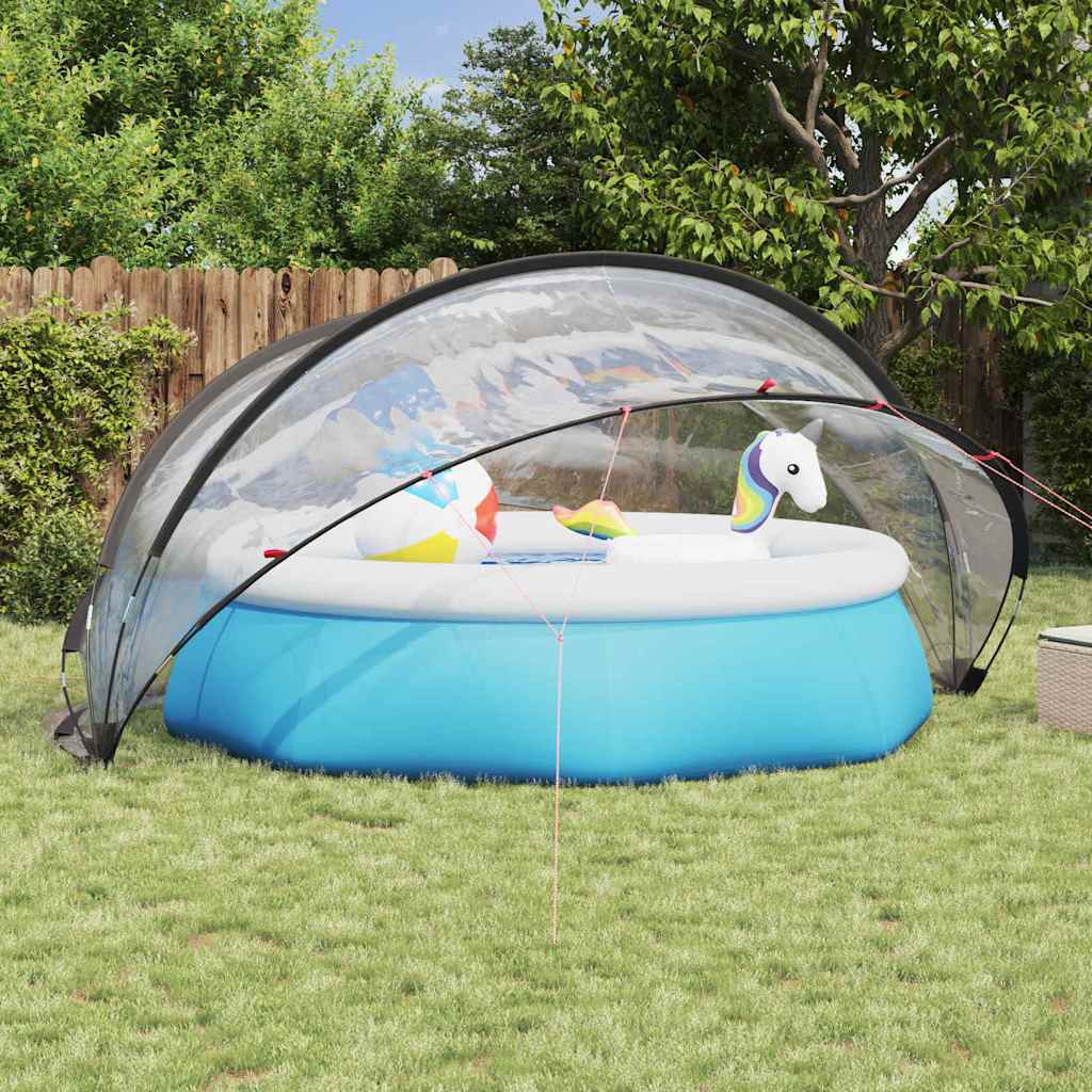 Poolkuppel Gjennomsiktig 405 x 405 x 192 cm PVC