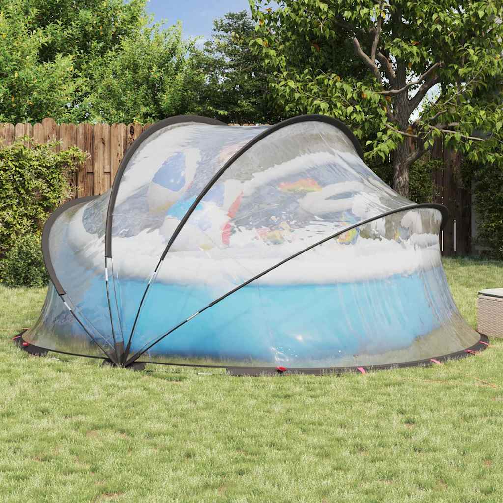 Poolkuppel Gjennomsiktig 405 x 405 x 192 cm PVC