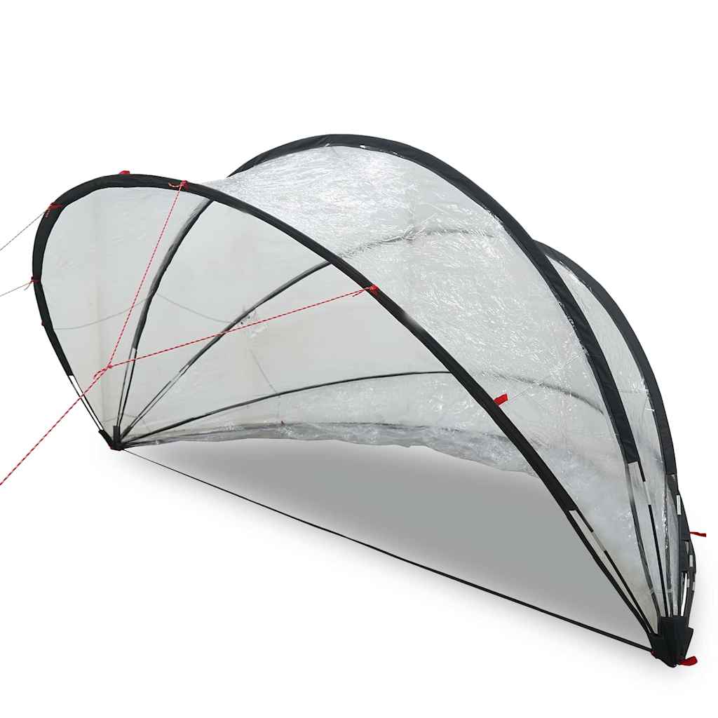 Poolkuppel Gjennomsiktig 405 x 405 x 192 cm PVC