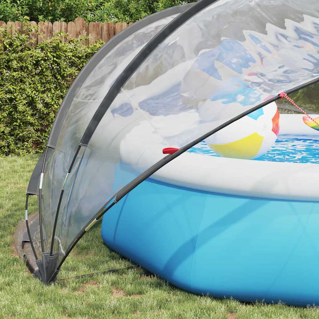 Poolkuppel Gjennomsiktig 472 x 460 x 229 cm PVC