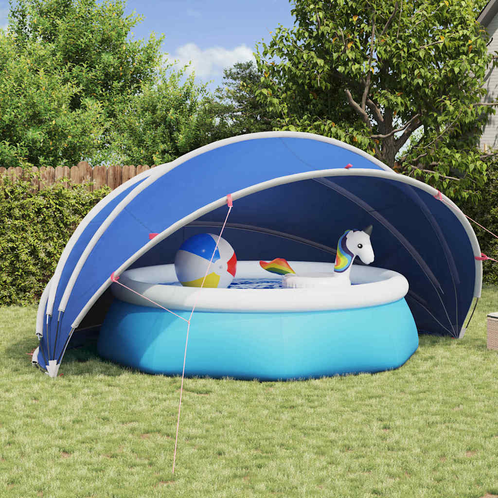 Poolkuppel 500 x 500 x 236 cm 185T polyester med PU-belegg