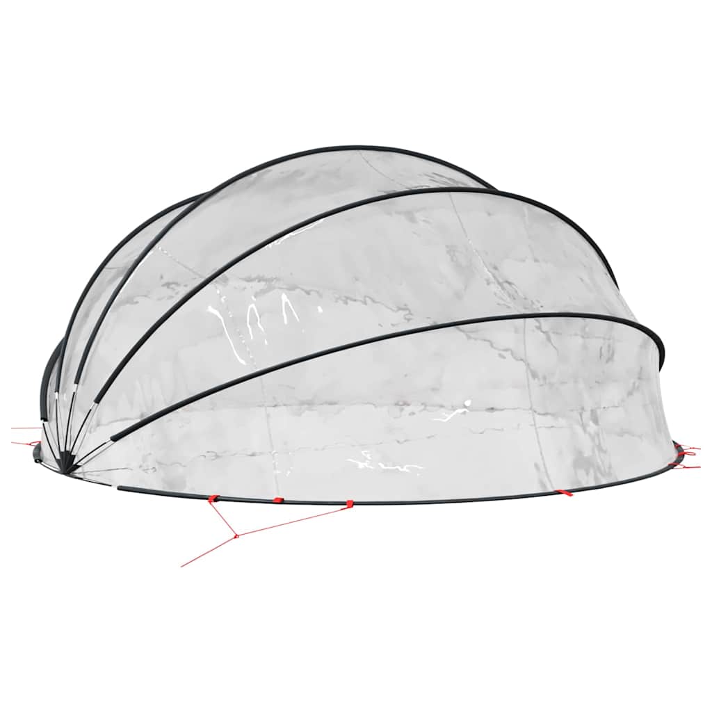 Poolkuppel Gjennomsiktig 500 x 500 x 236 cm PVC