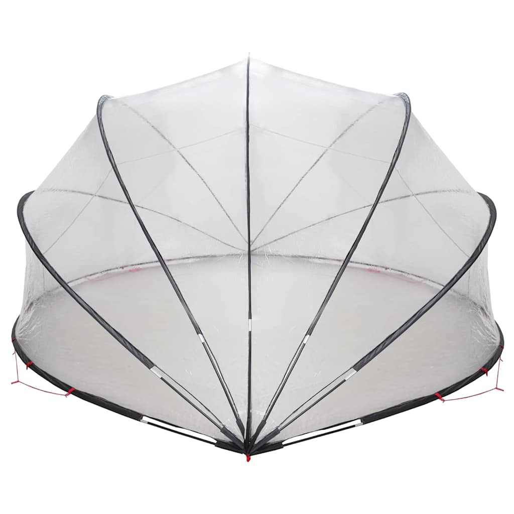 Poolkuppel Gjennomsiktig 500 x 500 x 236 cm PVC