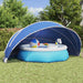 Poolkuppel Blå 546 x 516 x 250 cm 185T polyester med PU-belegg
