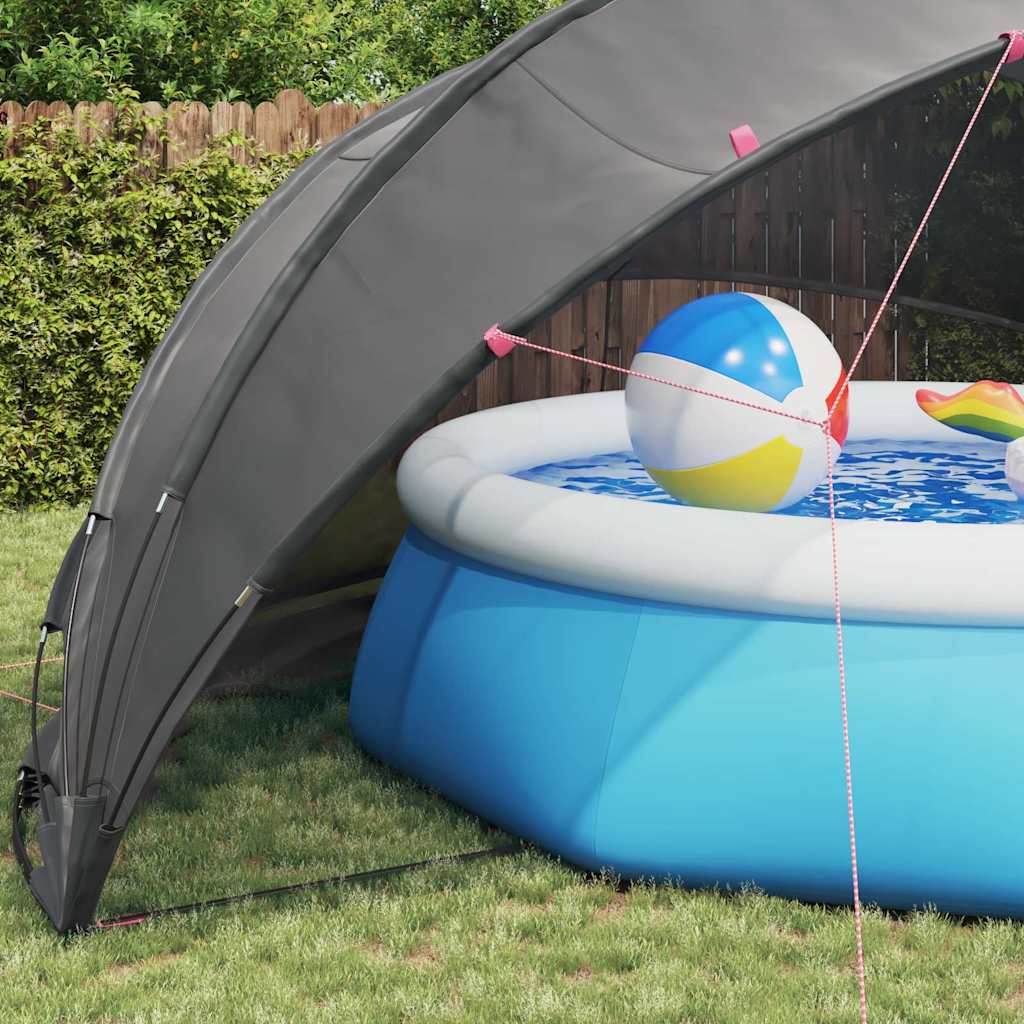 Poolkuppel Svart 546 x 516 x 250 cm