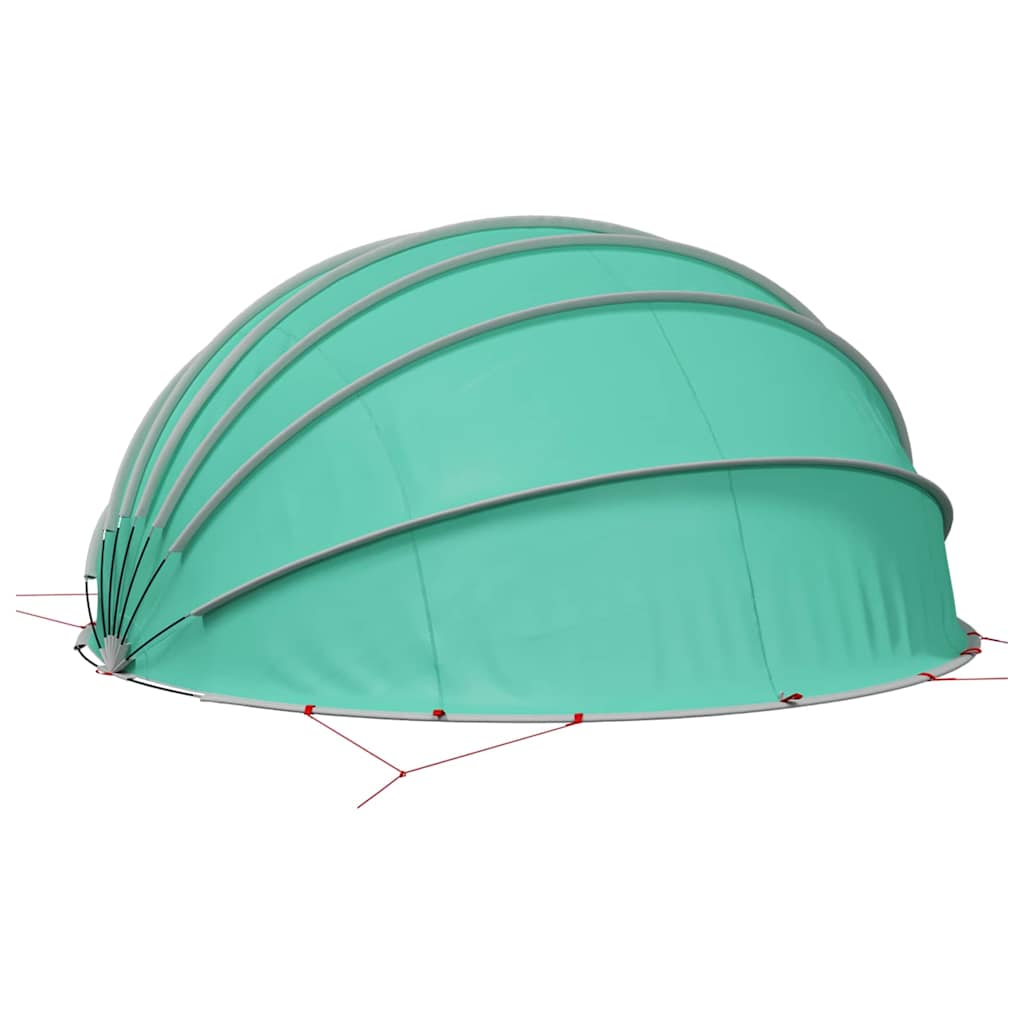 Poolkuppel 592 x 590 x 275 cm 185T polyester med PU-belegg