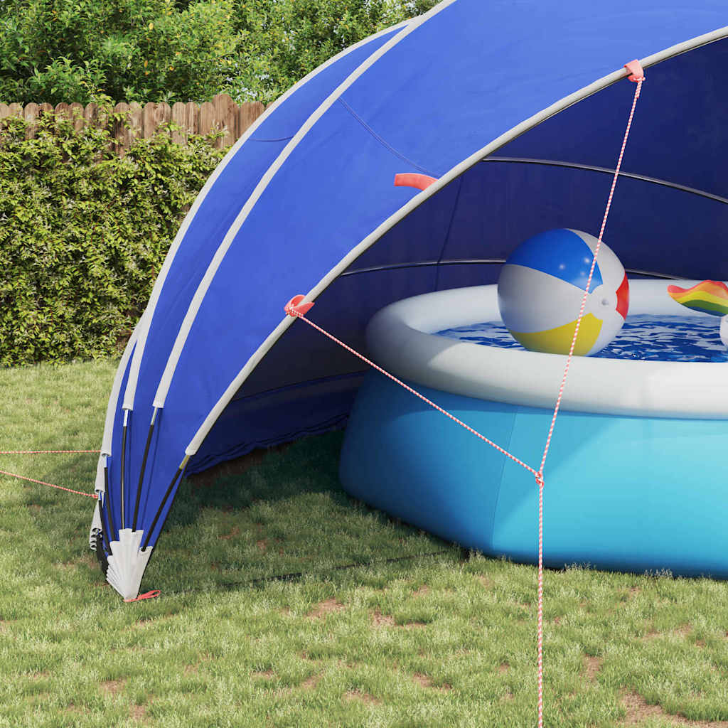 Poolkuppel 592 x 590 x 275 cm 185T polyester med PU-belegg