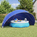 Poolkuppel 592 x 590 x 275 cm 185T polyester med PU-belegg