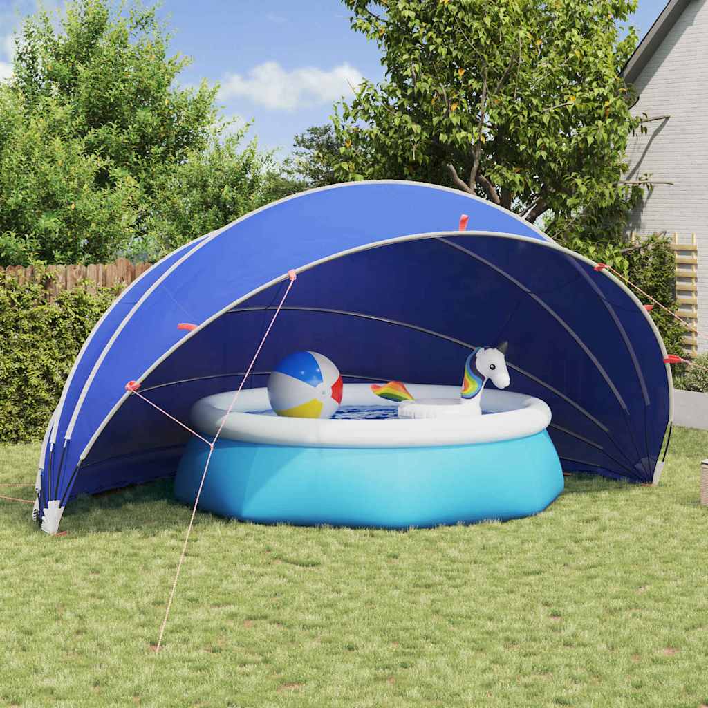 Poolkuppel 592 x 590 x 275 cm 185T polyester med PU-belegg