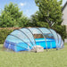 Bassengtelt kube Gjennomsiktig 538 x 440 x 204 cm PVC