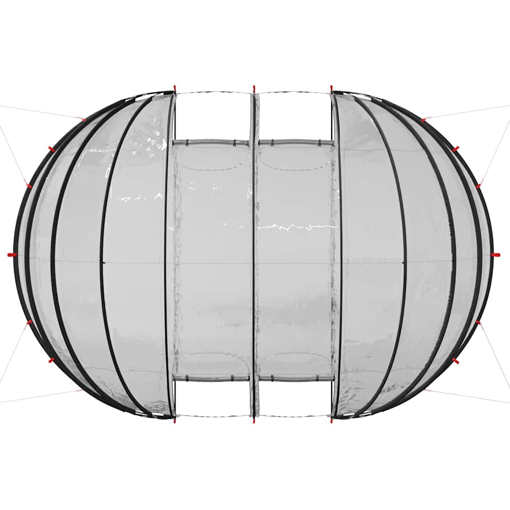 Bassengtelt kube Gjennomsiktig 538 x 440 x 204 cm PVC