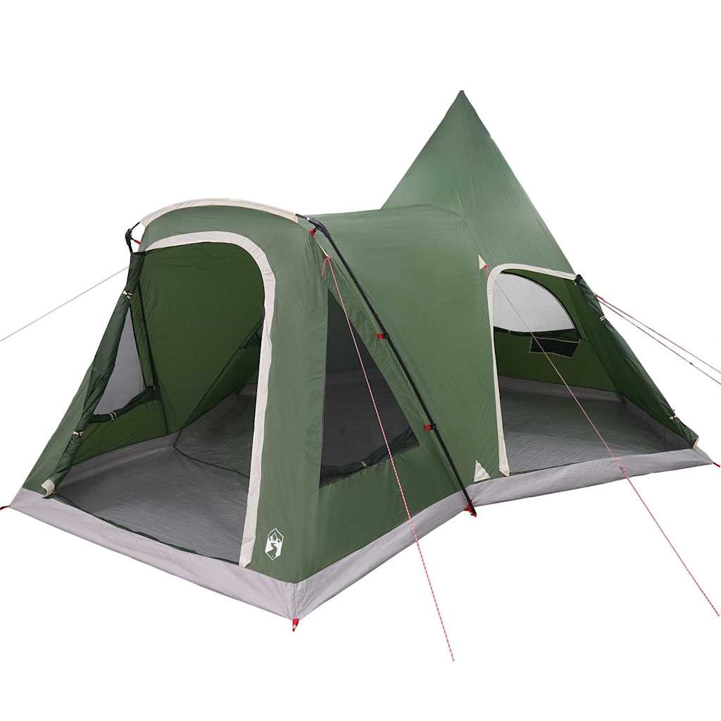 Teepee Telt 5-Person med tak grønn 545 x 450 x 295 cm