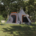 Teepee Telt 5-Person med tak Grå og Oransje 545 x 450 x 295 cm