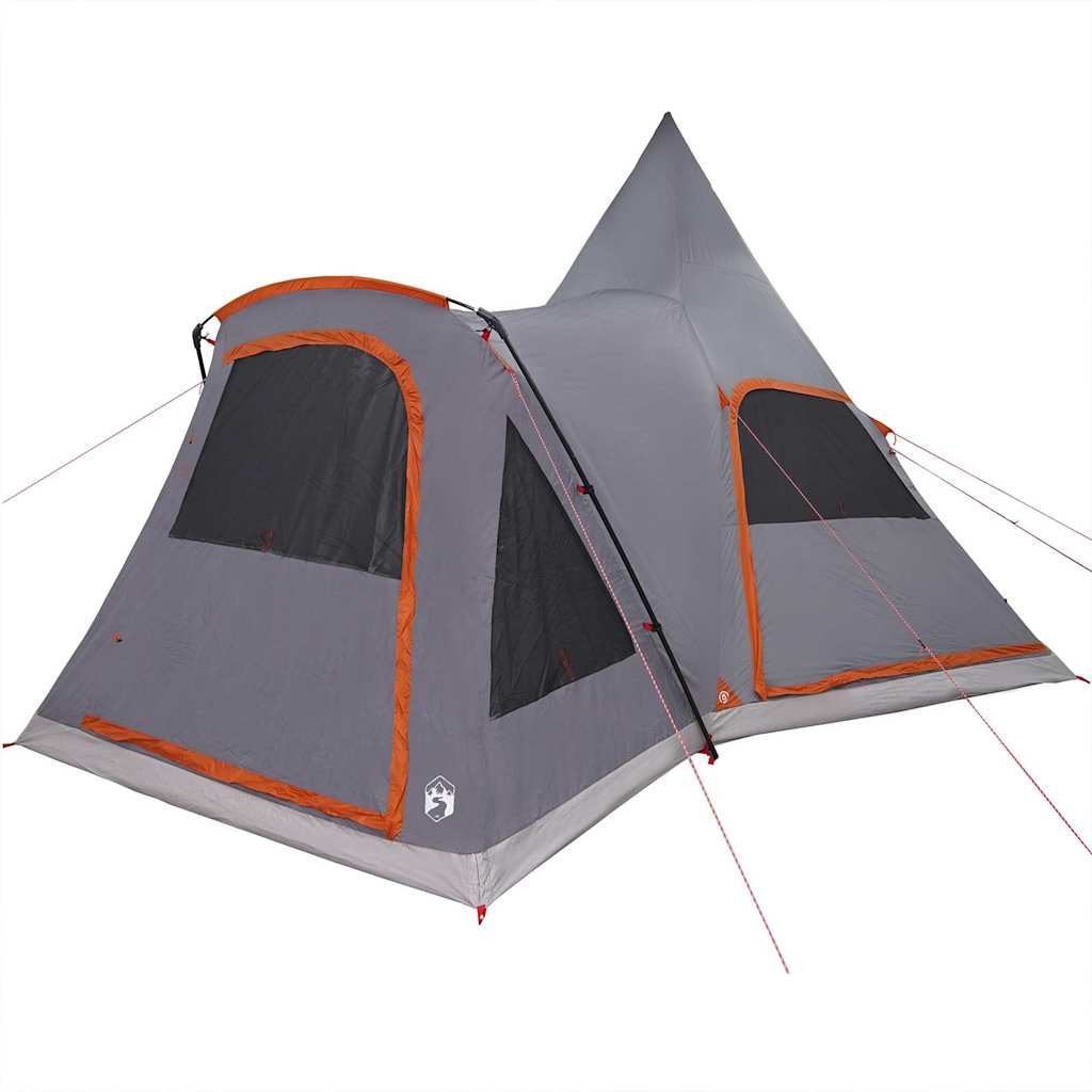 Teepee Telt 5-Person med tak Grå og Oransje 545 x 450 x 295 cm