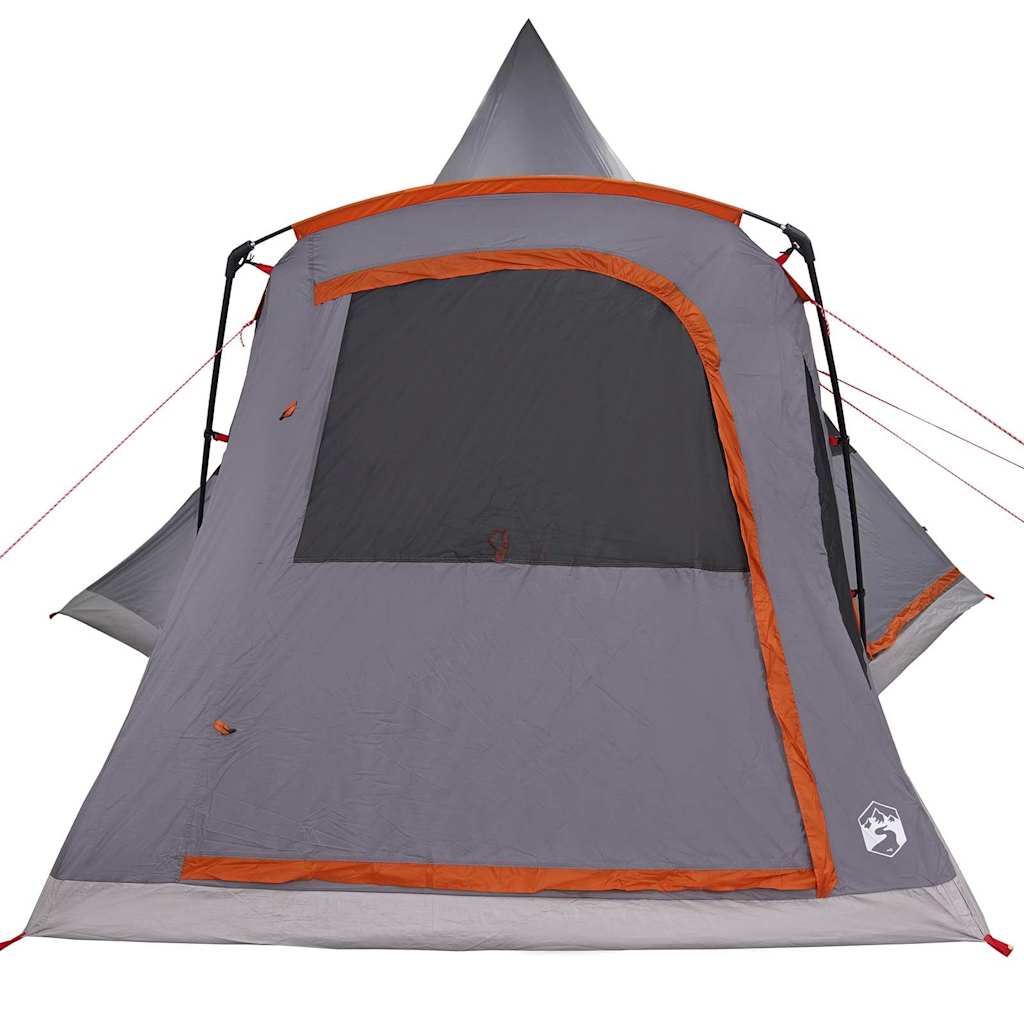 Teepee Telt 5-Person med tak Grå og Oransje 545 x 450 x 295 cm