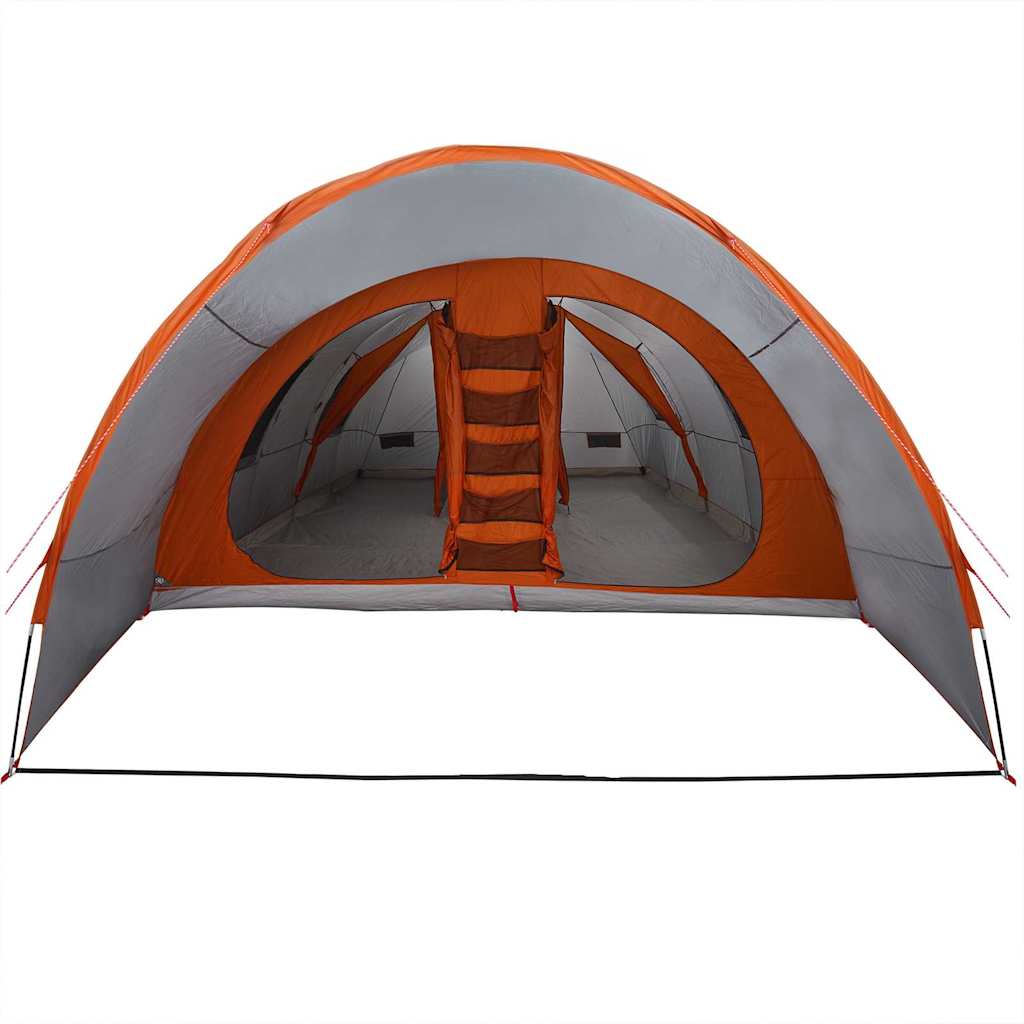 Tunnel telt for 8 personer Grå og Oransje 710 x 460 x 245 cm
