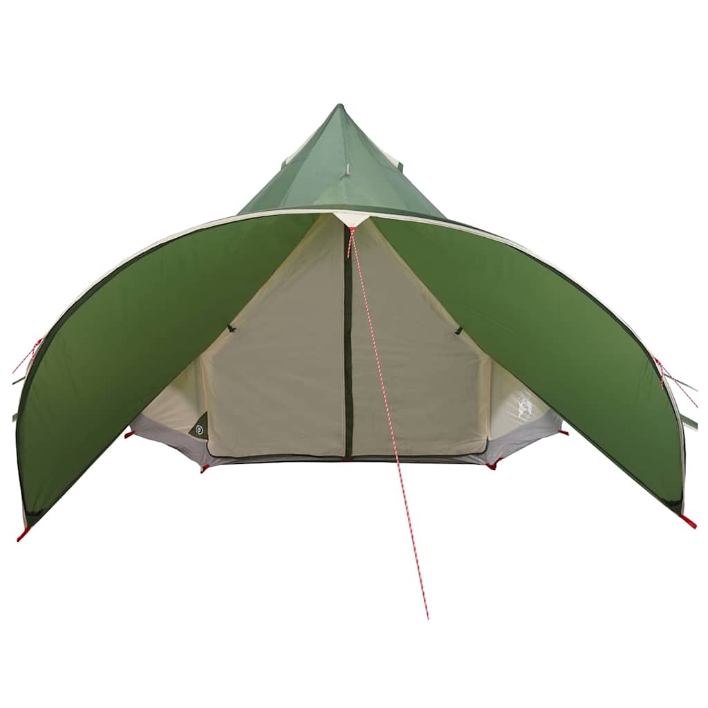 Teepee Telt 3-Person med tak Grønn og Grå 312 x 312 x 197 cm