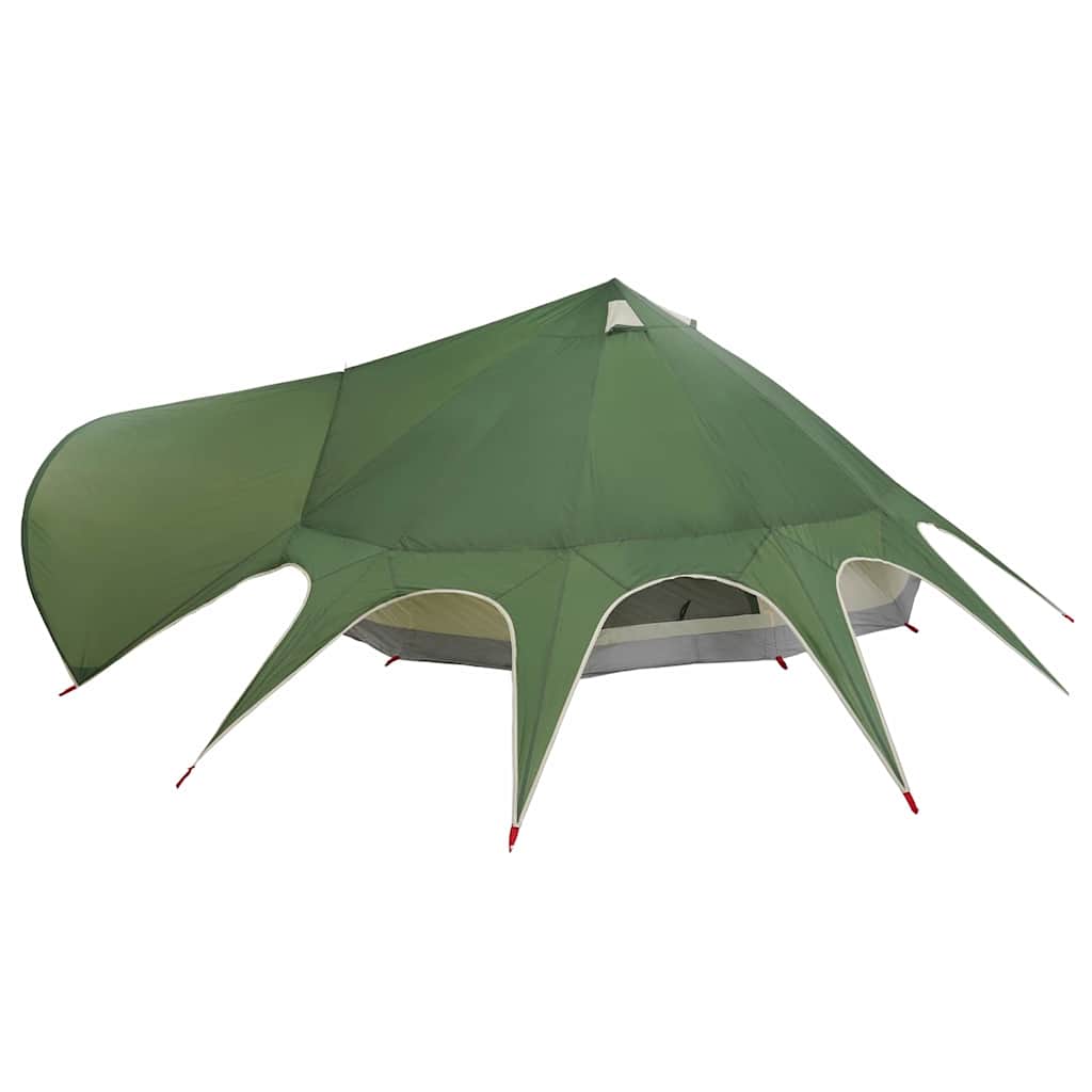 Teepee Teltd 9-Personer med tak Grønn og Grå 502 x 502 x 297 cm