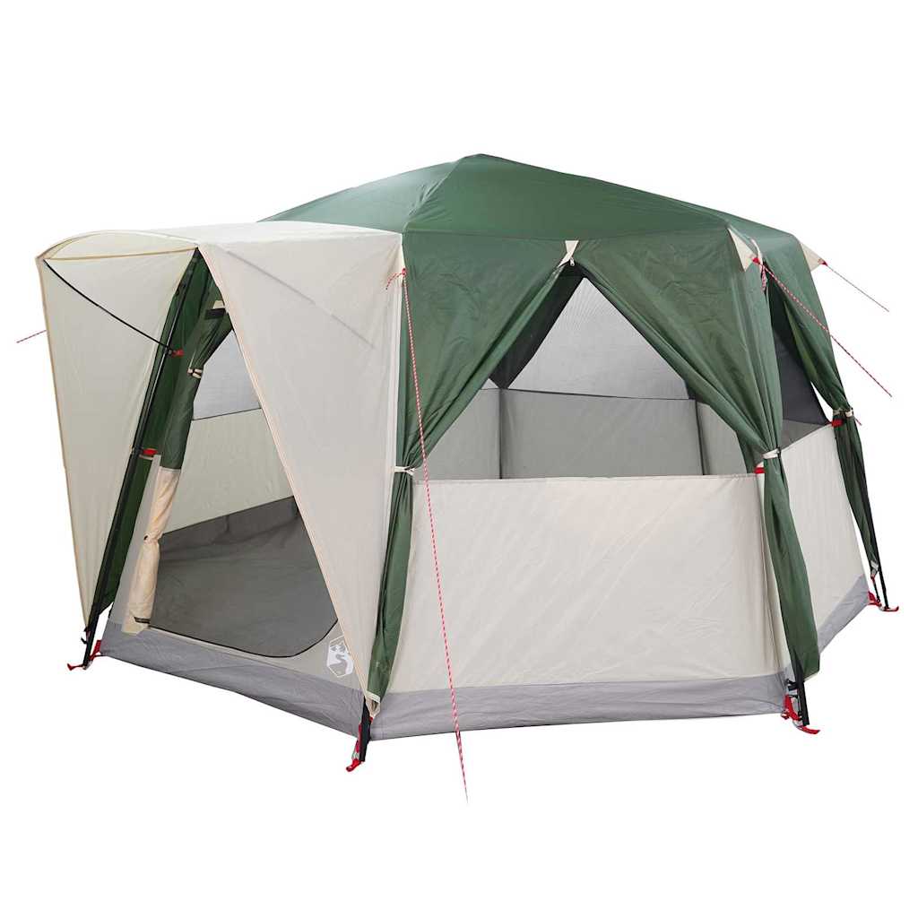 Kabin telt for 6 personer med tak grønn 425 x 396 x 222 cm