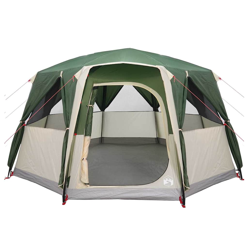 Kabin telt for 6 personer med tak grønn 425 x 396 x 222 cm