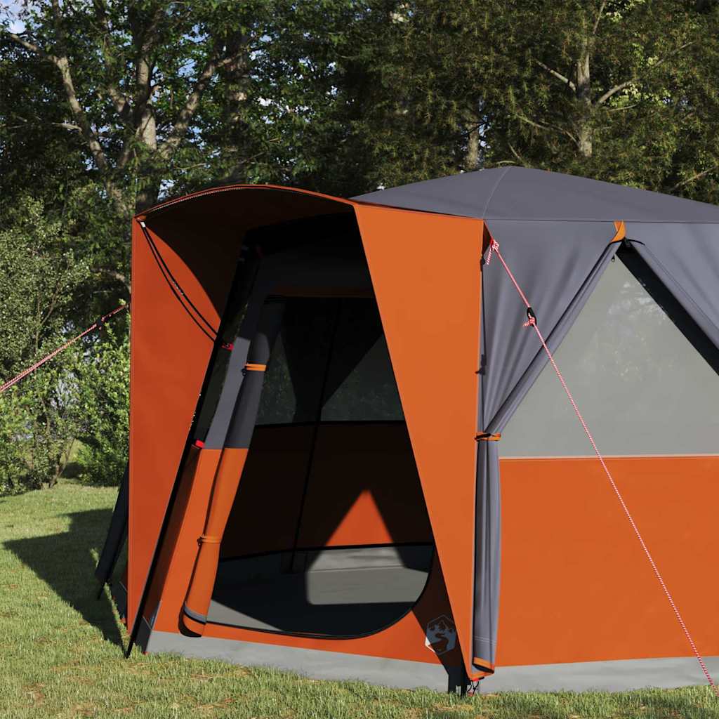 Kabin telt for 6 personer Grå og Oransje 425 x 396 x 222 cm