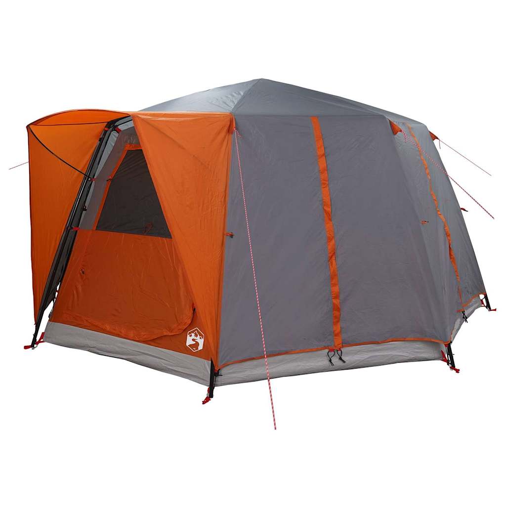 Kabin telt for 6 personer Grå og Oransje 425 x 396 x 222 cm