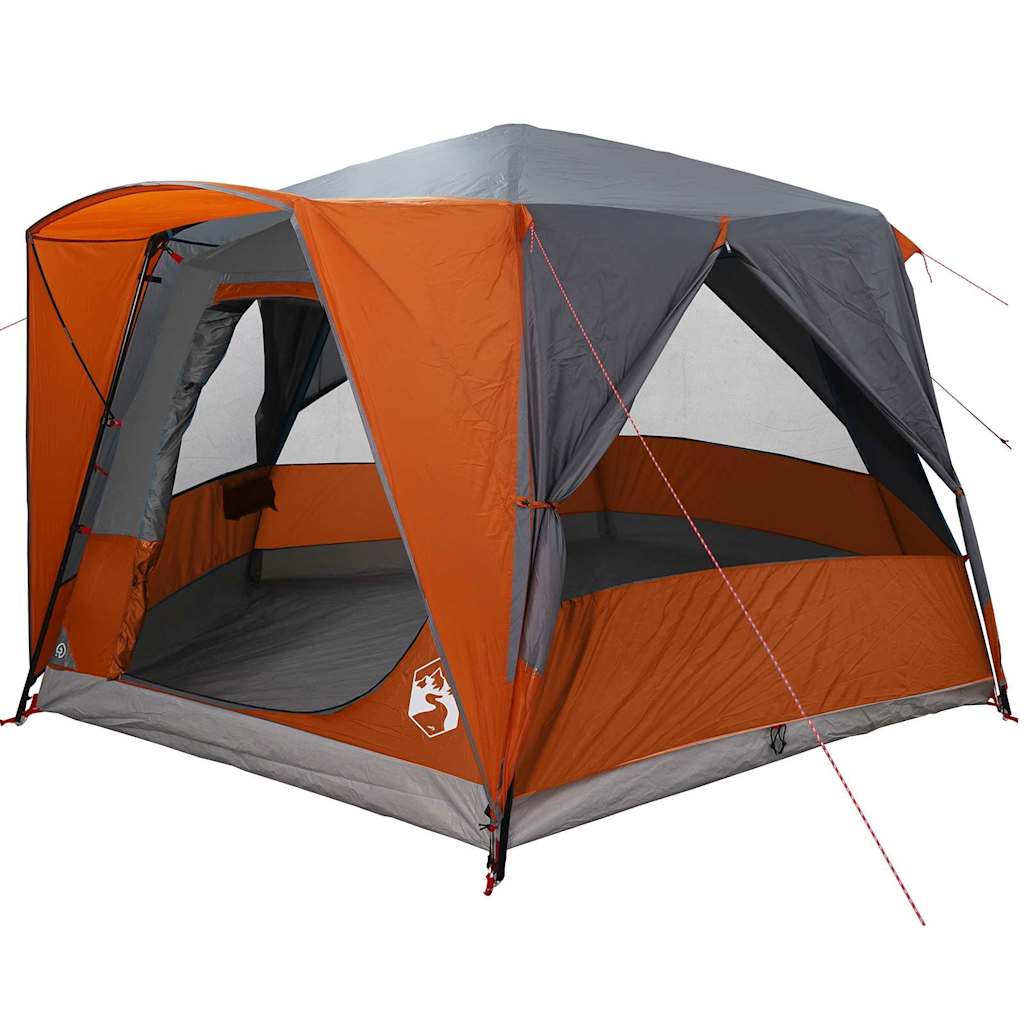 Hytte telt for 5 personer Grå og Oransje 333 x 317 x 194 cm