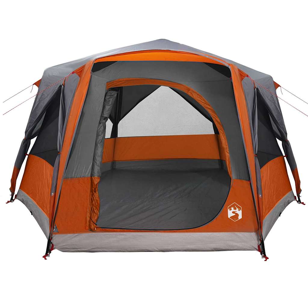 Hytte telt for 5 personer Grå og Oransje 333 x 317 x 194 cm