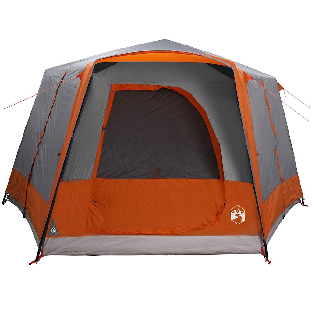 Hytte telt for 5 personer Grå og Oransje 333 x 317 x 194 cm