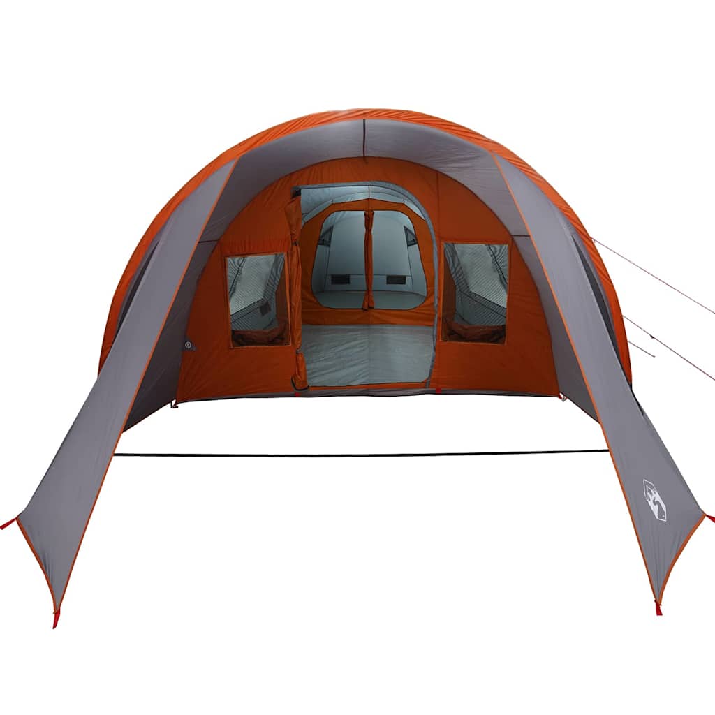 Tunnel Telt 4-Person med tak Grå og Oransje 778 x 356 x 210 cm