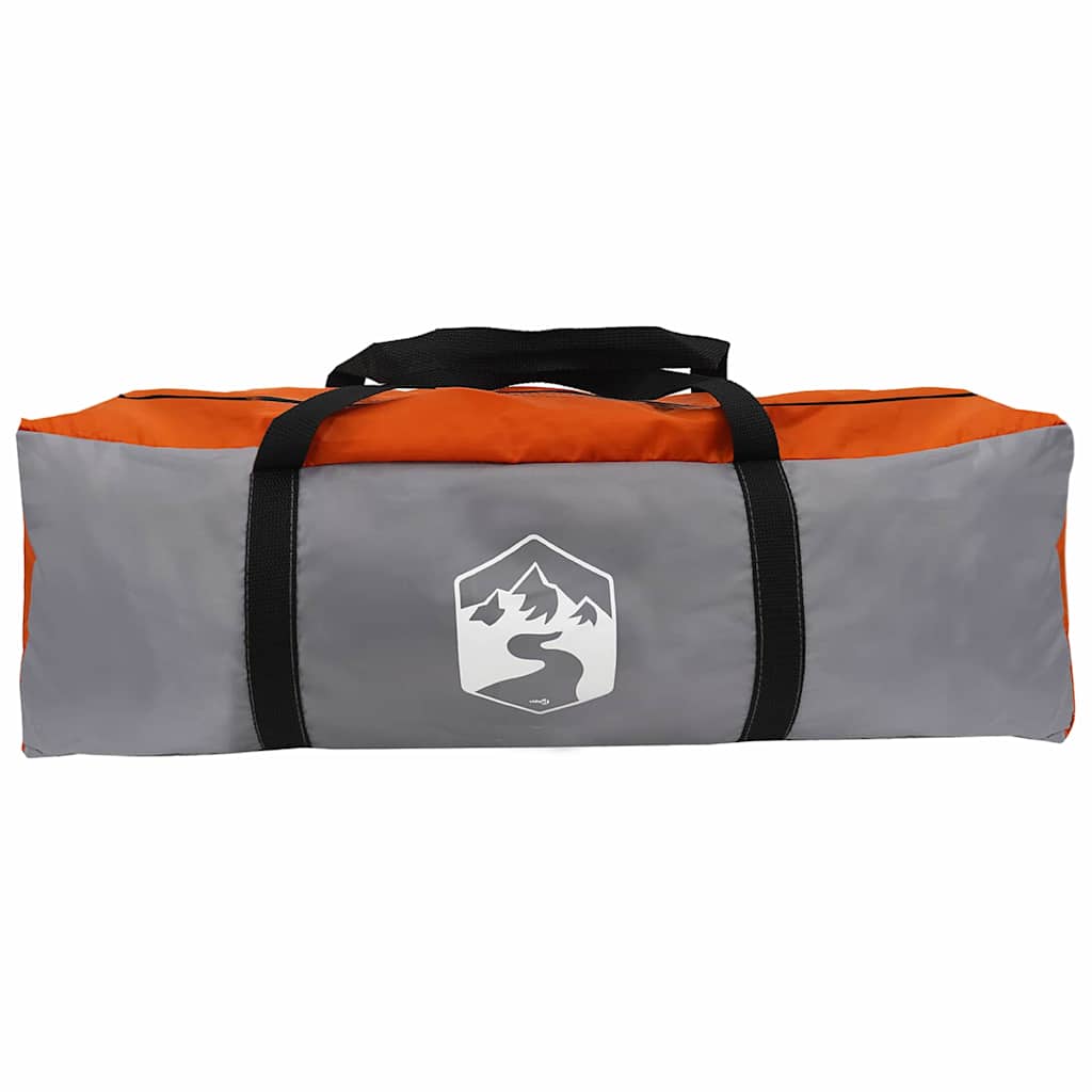 Tunnel Telt 5-Person med tak Grå og Oransje 805 x 405 x 211 cm
