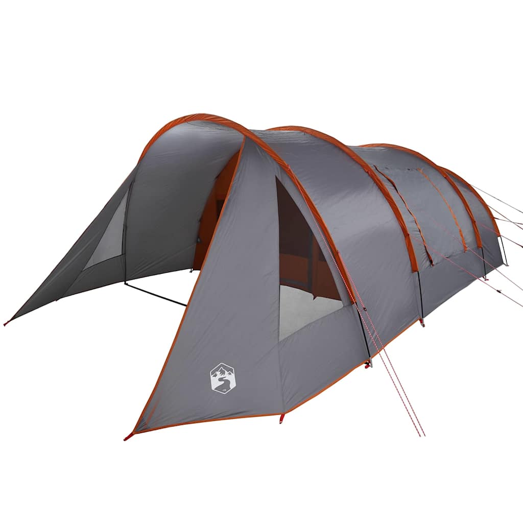 Tunnel Telt 5-Person med tak Grå og Oransje 805 x 405 x 211 cm