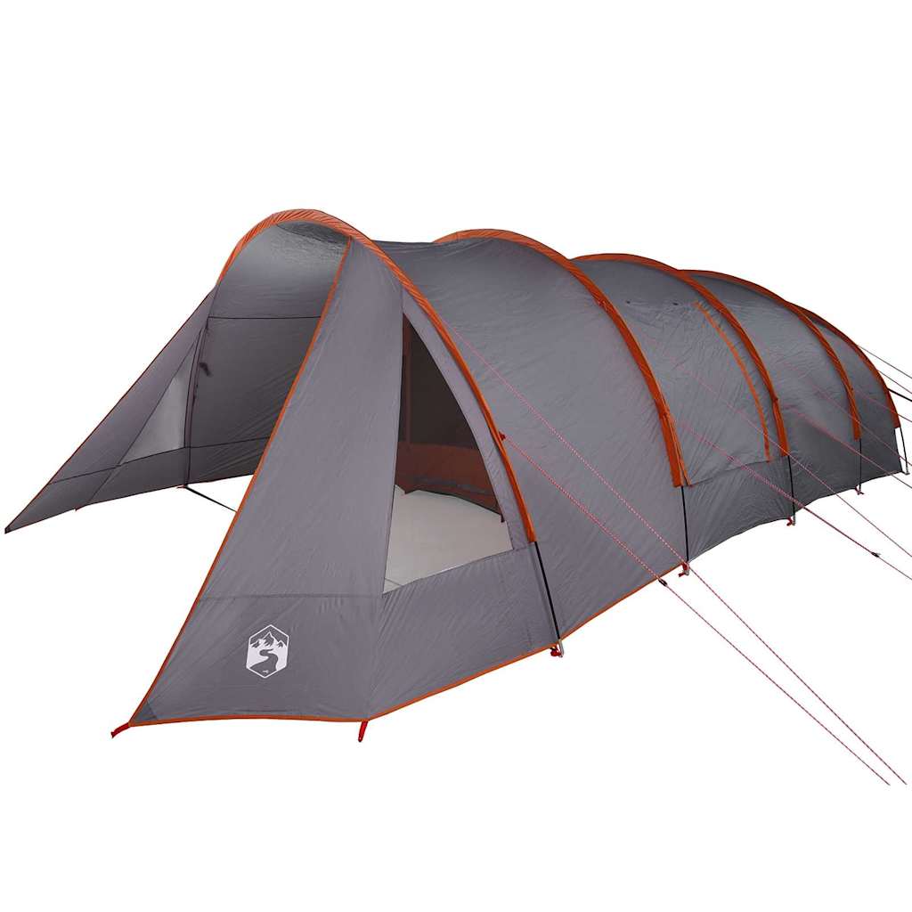 Tunnel telt for 6 personer Grå og Oransje 890 x 470 x 220 cm