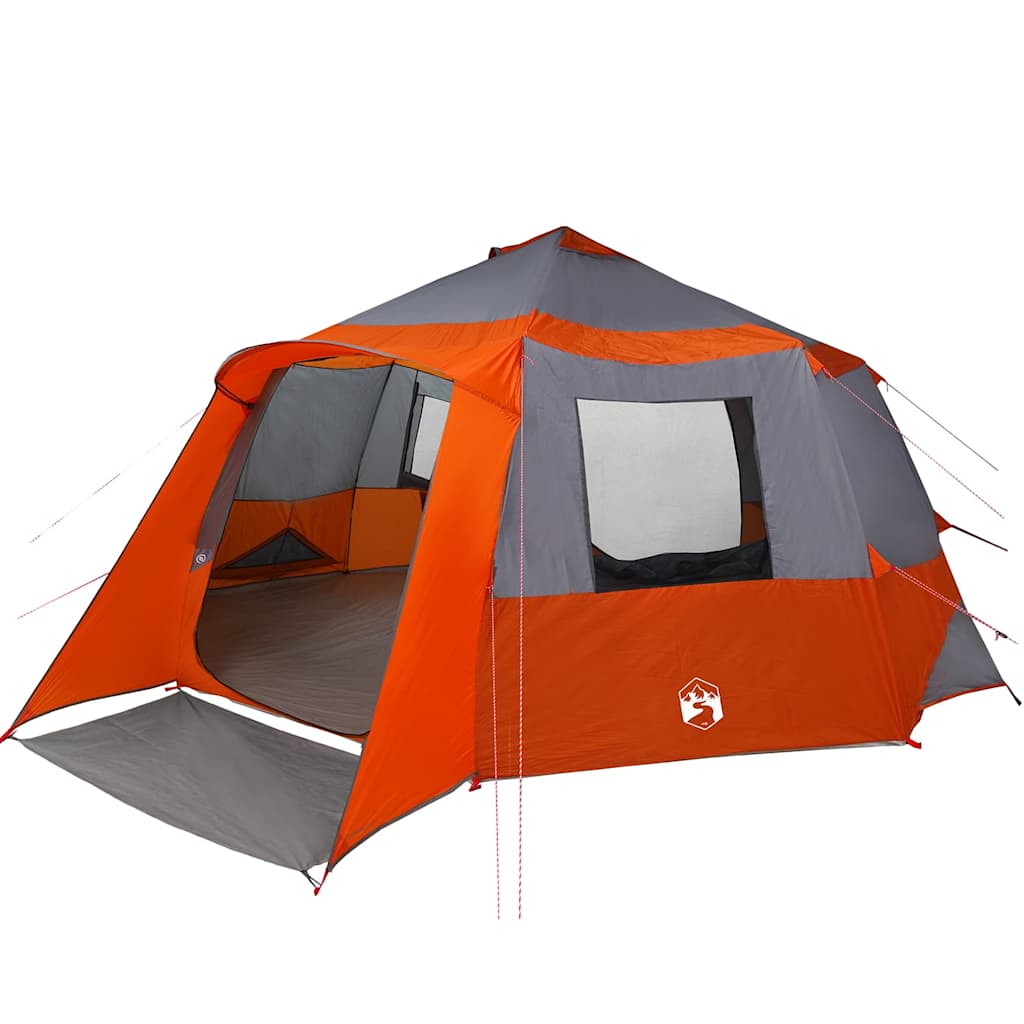 Hytte telt for 12 personer Grå og Oransje 500 x 500 x 294 cm