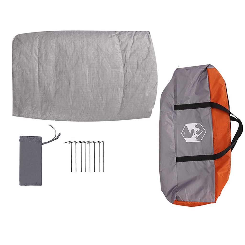 Innertelt 7-Person med tak Grå og Oransje 300 x 300 x 250 cm