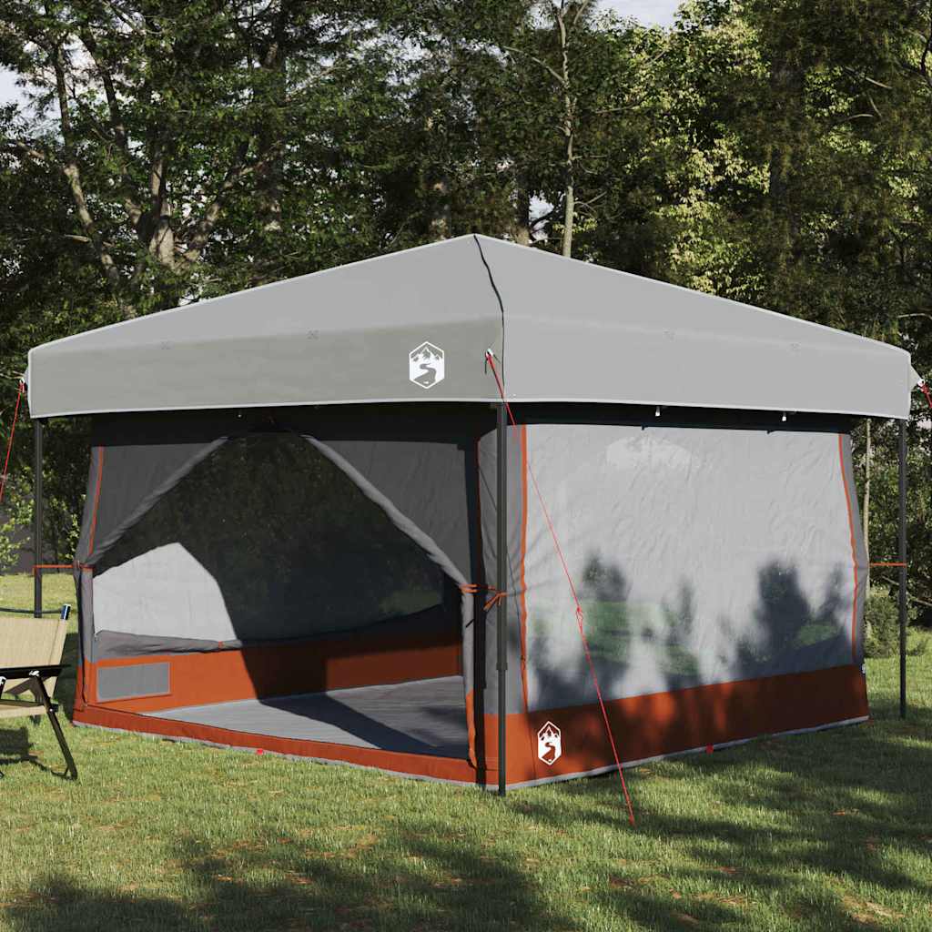 Innertelt 7-Person med tak Grå og Oransje 300 x 300 x 250 cm
