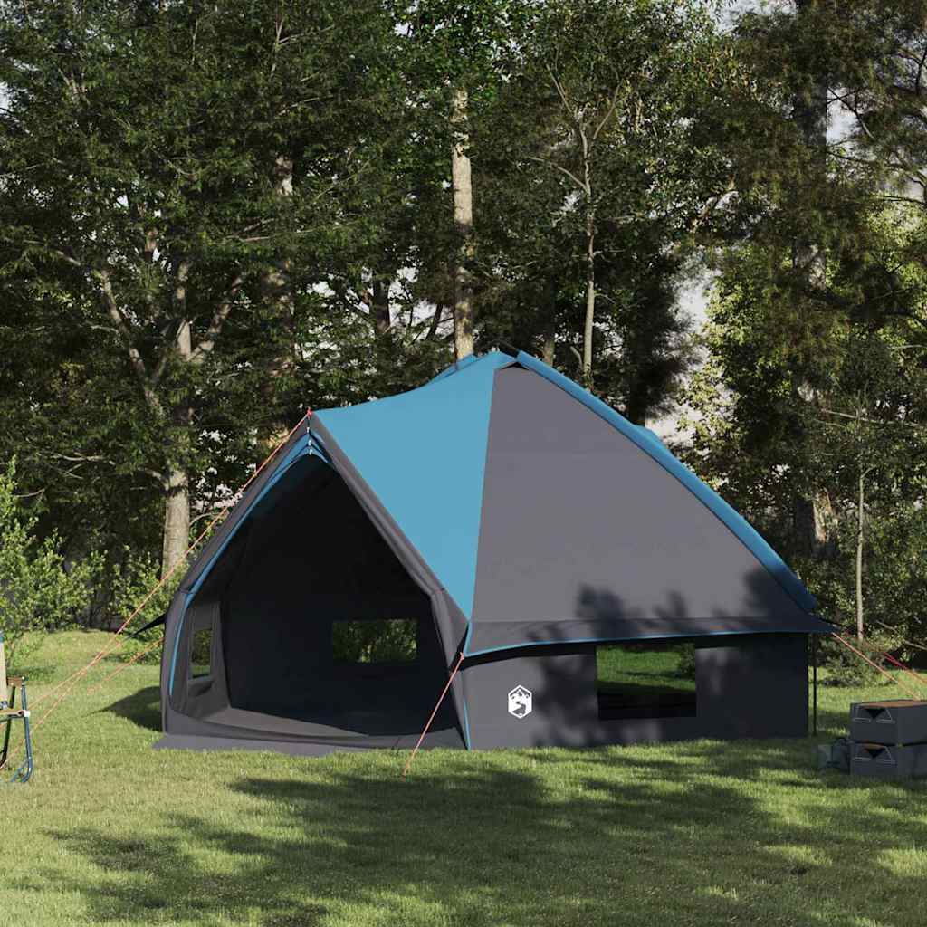 Teepee telt for 10 personer Blå og grå 567 x 470 x 242 cm