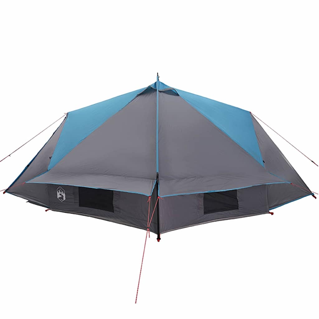 Teepee Tent 6-Person med tak Blå og grå 431 x 366 x 185 cm