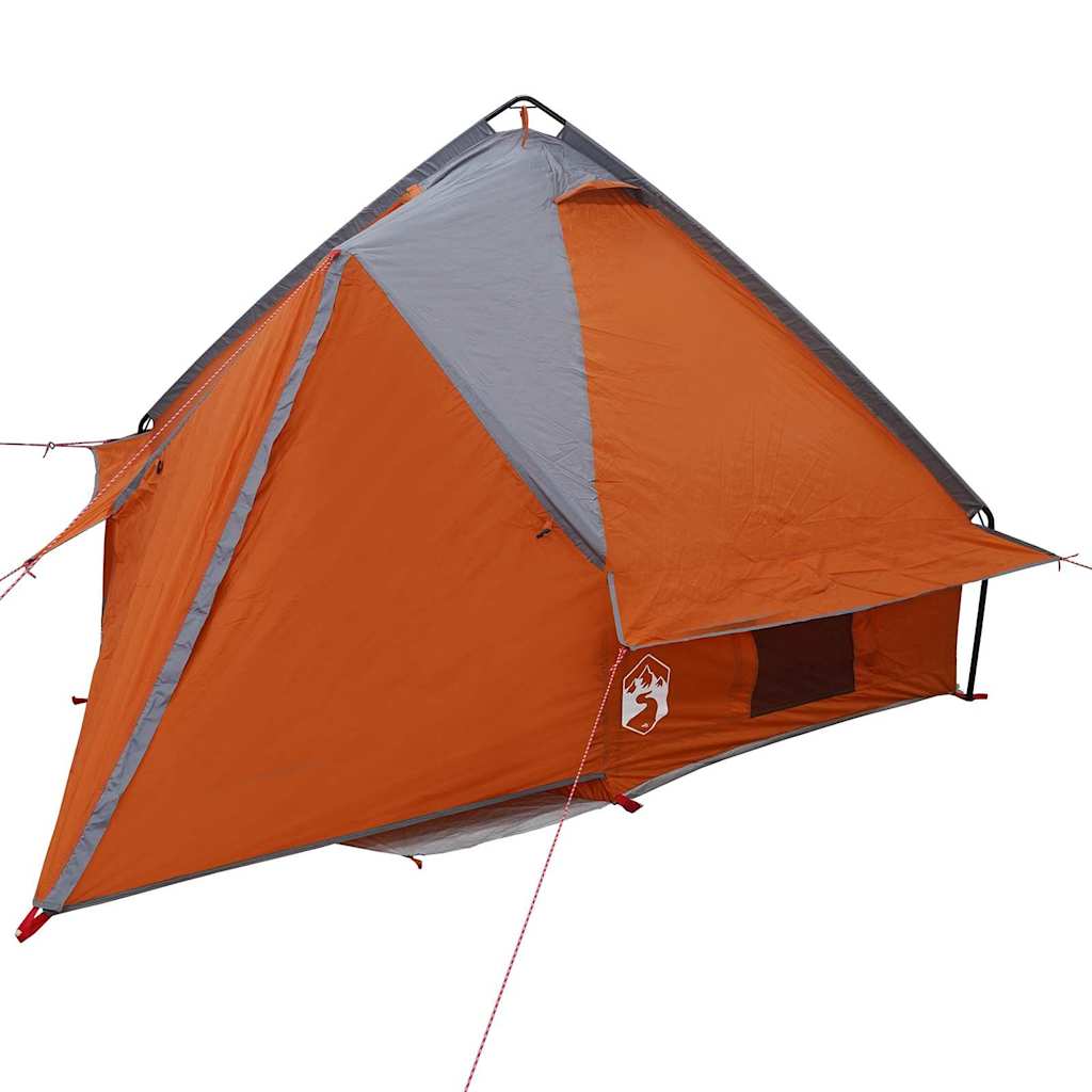 Teepee telt 4-person med tak Grå og Oransje 388 x 320 x 169 cm