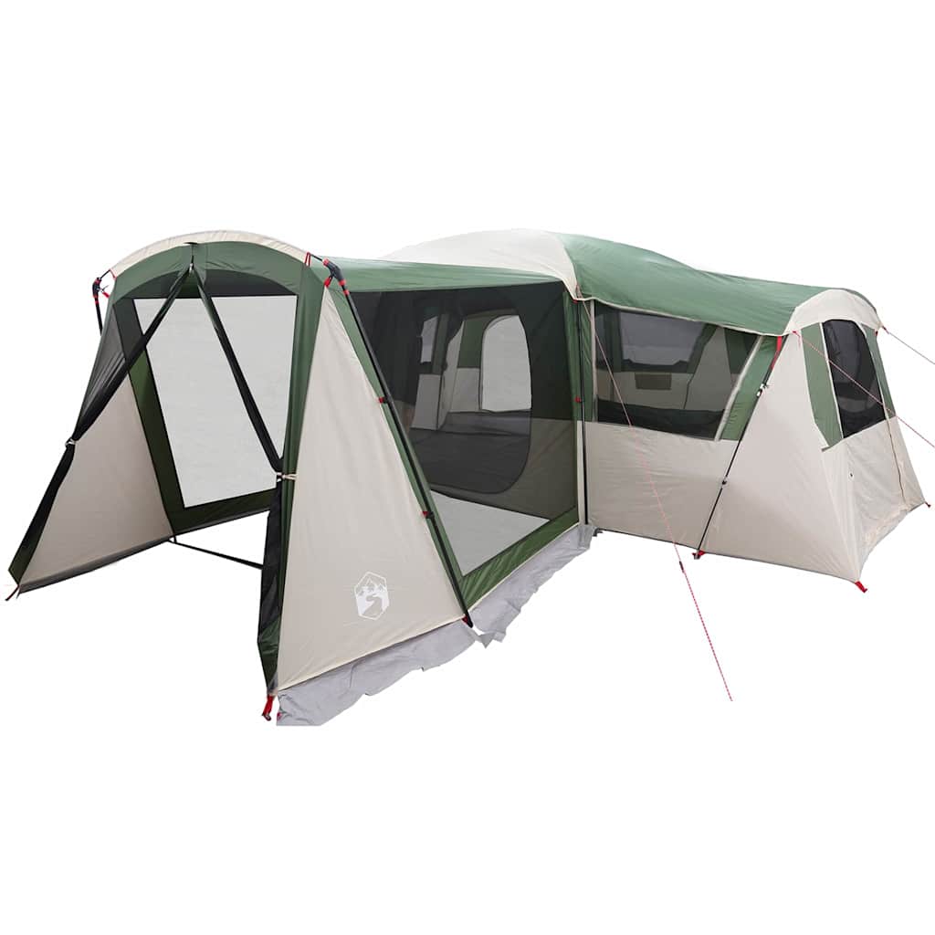 Familietelt for 20 personer Grønn og hvit 745 x 700 x 217 cm